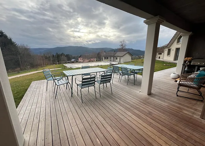 10 Personnes Acces Pmr Aux Normes Avec Grande Piscine * Sapois (Vosges)